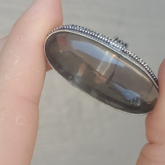 New Oversized Fluorite 925 Silver Ring. - Picture 11 of 12